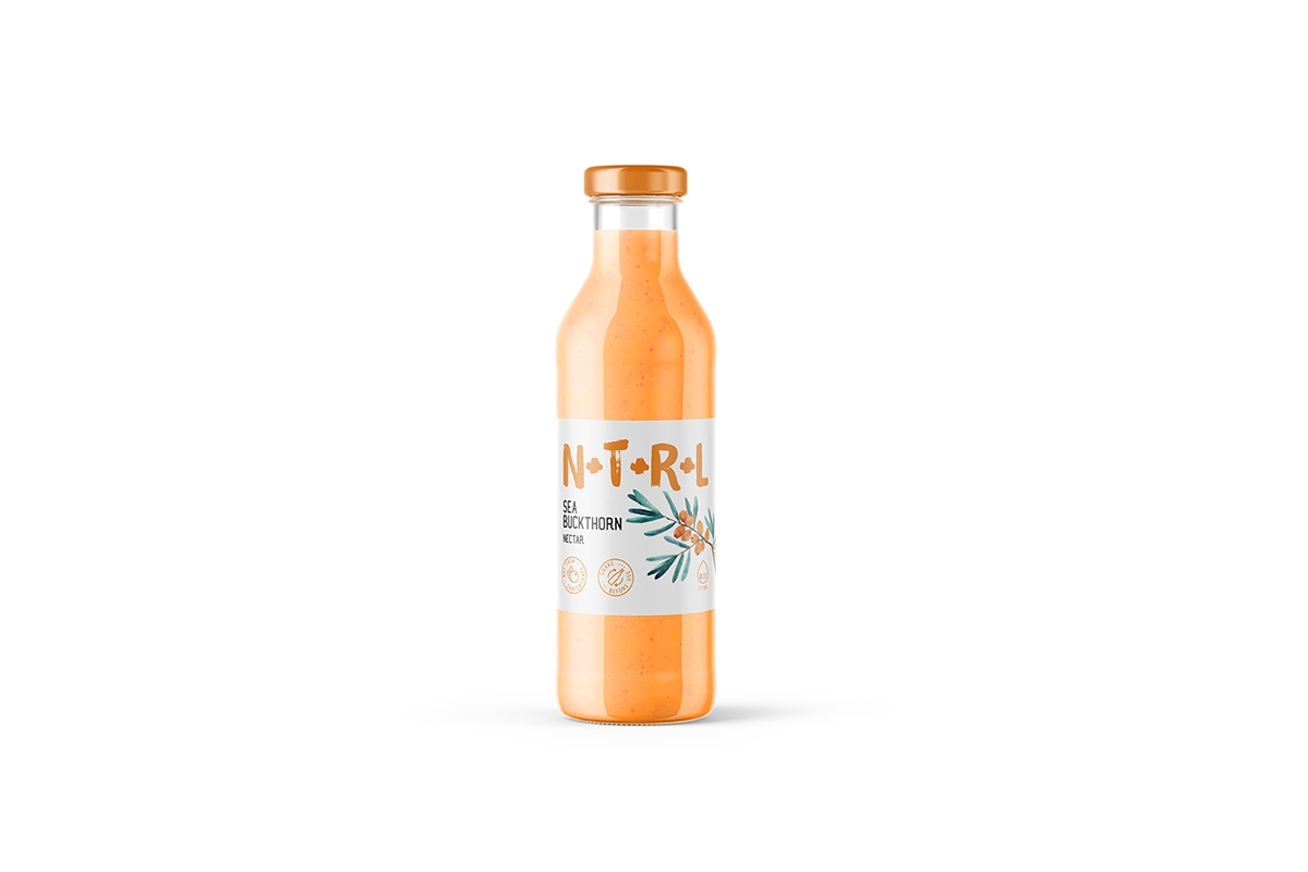 天然飲料，果汁的 品牌的包裝設計