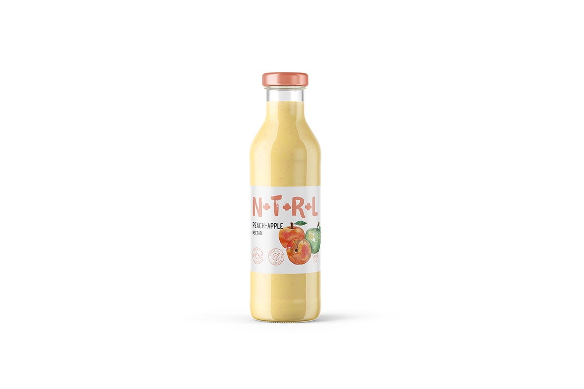 天然飲料，果汁的 品牌的包裝設計